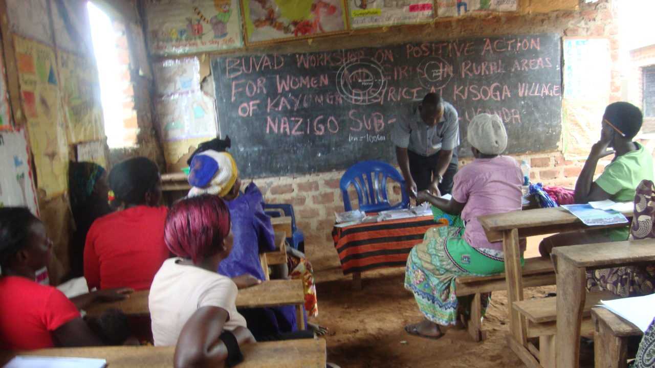 Sexual Reproductive Workshops conducted by BUVAD in the different rural communities of Kayunga district.
